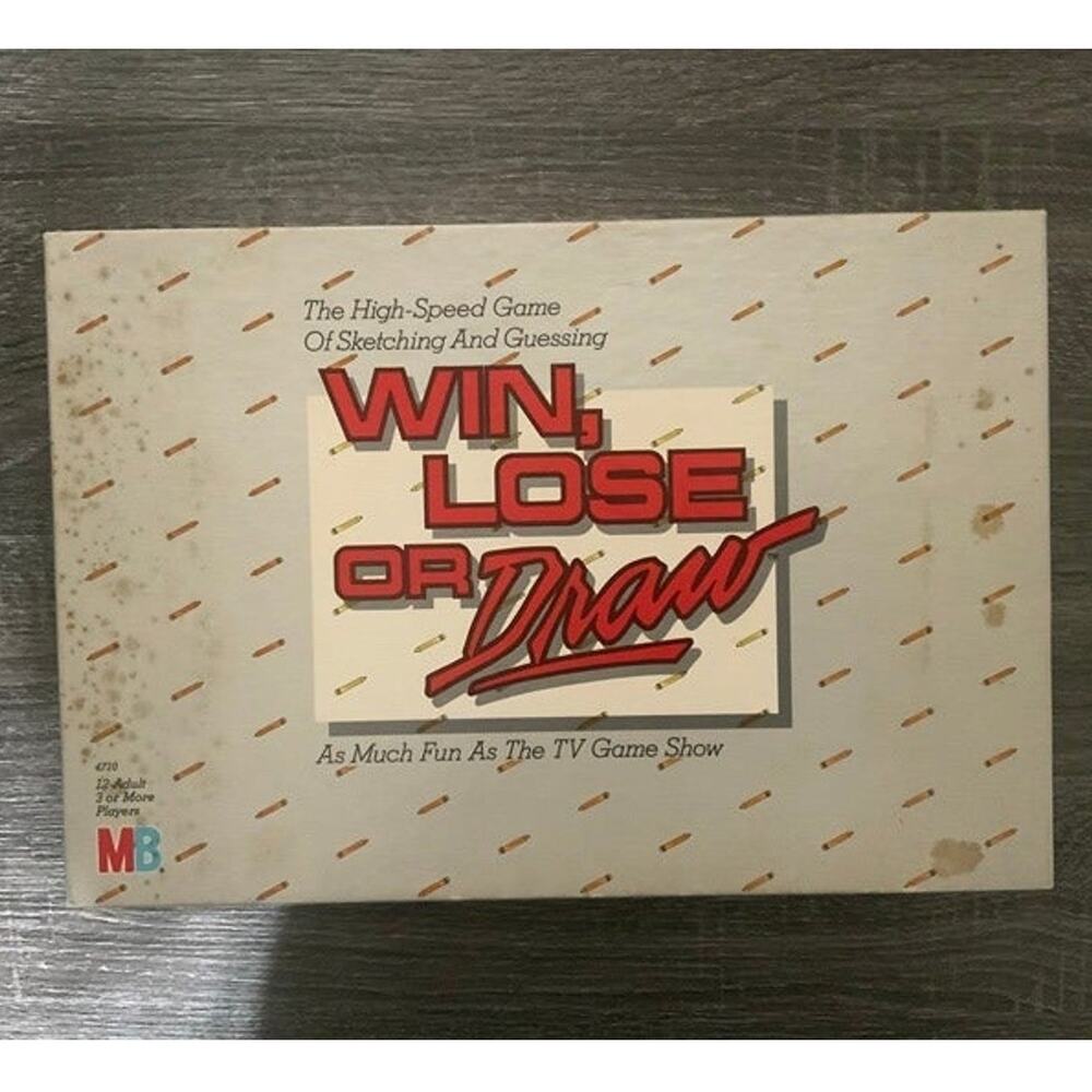 Win Lose or Draw Classic Party Board Game Milton Bradley **Not sure if Complete